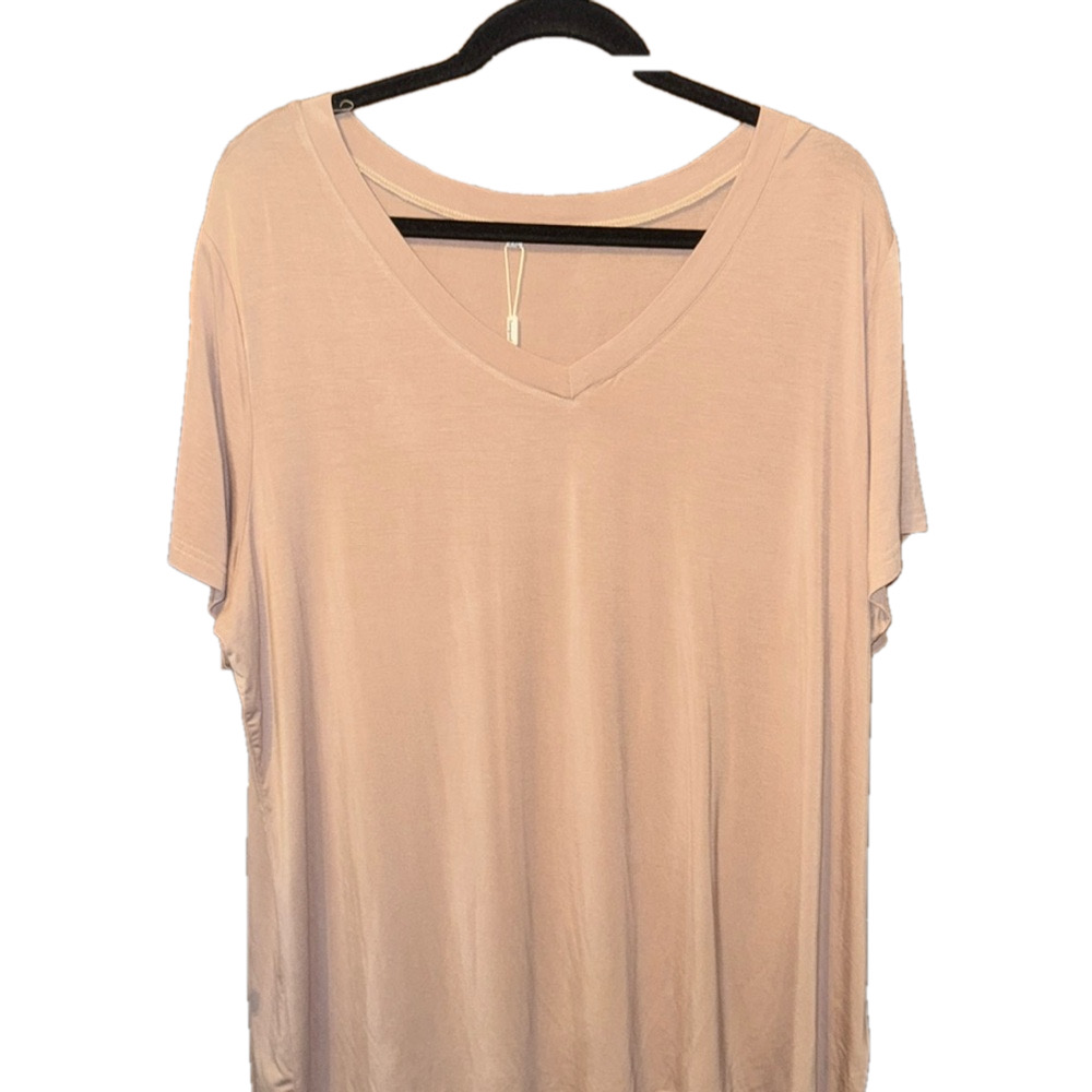 Sampeel Short Sleeve V-Neck Rayon Tee